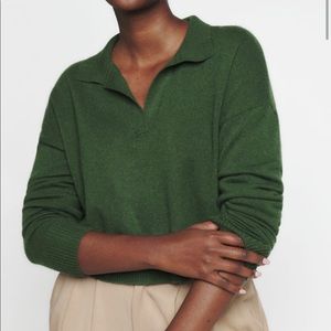Reformation Cashmere Cropped Sweater